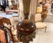 Lampadaire décoratif vintage en bois scu