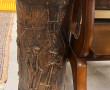Petite table console en merisier, piètem