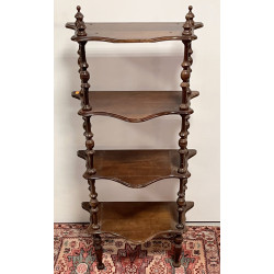 Petite étagère à montants tournés. H 111