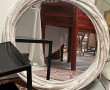 Lot comprenant un miroir moderne rond fa