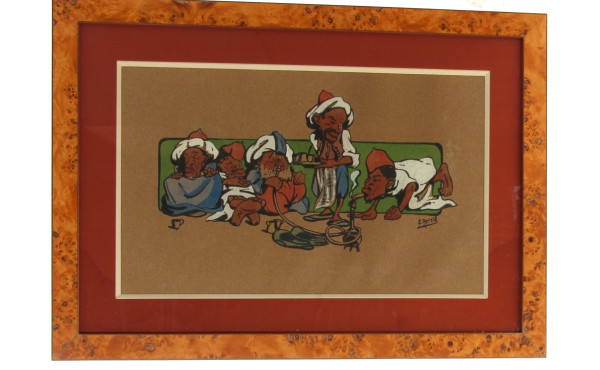 Édouard HERZIG (1860-1926) "Les mendiant