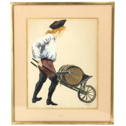 Georges WAKHEVITCH (1907-1984) "Le march