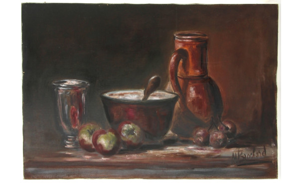 M.BROCHARD (Xxème) "Nature morte aux fru