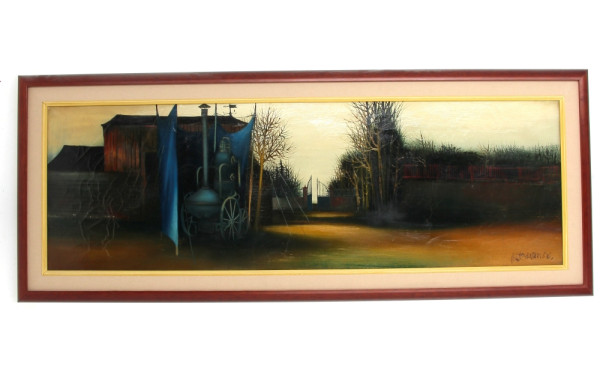 Albert DEMAN (1929-1996) "La machine du 