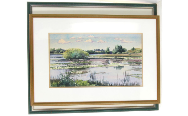 C. VAN DE WALLE (Xxè-XXIè) - Deux aquare