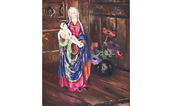 Marcel LE DOARE (Xxème) "Vierge à l'Enfa
