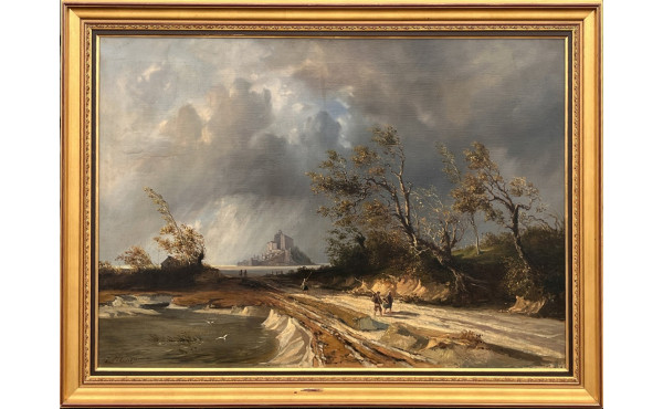 Paul-Auguste GODEFROY (1838-1879) "Paysa