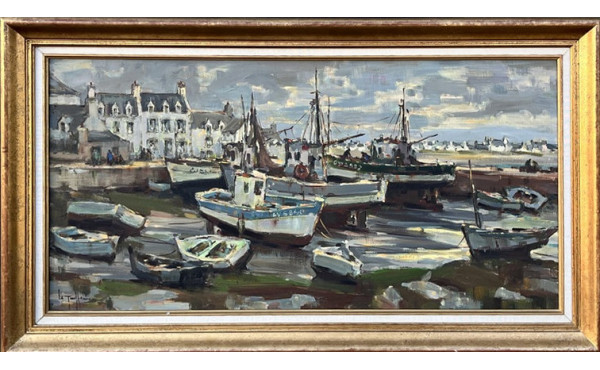 Jean-Louis LE TOULLEC (1908-1999) "Port 