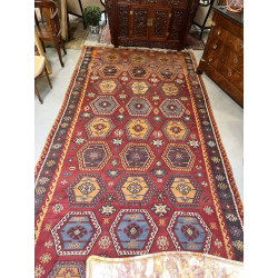 KILIM - Important tapis Kilim en laine, 
