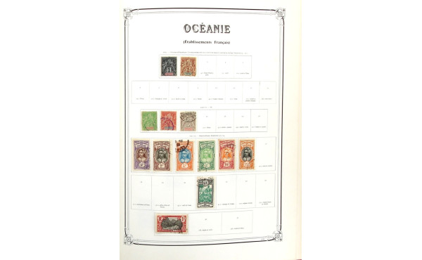 TOM - Classeur d'env 480 TP oblitérés su