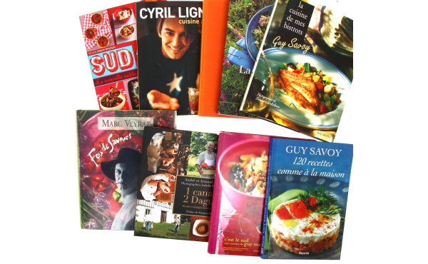 Lot de livres de cuisine