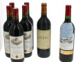 Lot de 7 bouteilles de BORDEAUX: - 1 B 