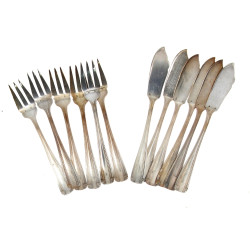 J.BRILLE Paris - 6 couverts à poisson en