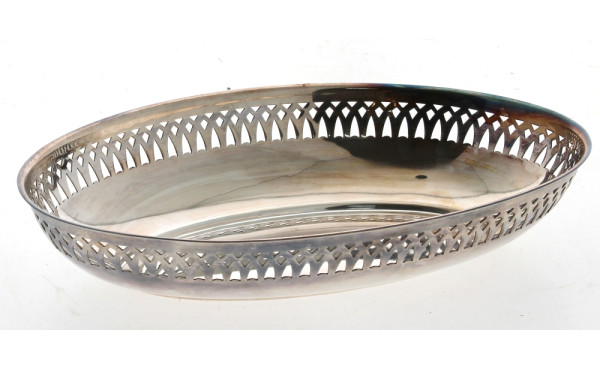 ERCUIS - Bannette en métal argenté ajour