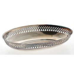 ERCUIS - Bannette en métal argenté ajour