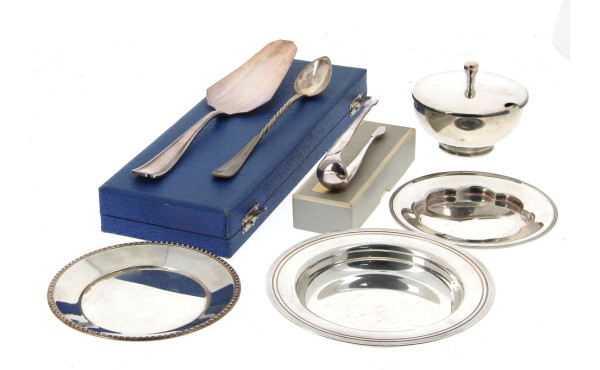 Lot de métal argenté : pelle à tarte Bou