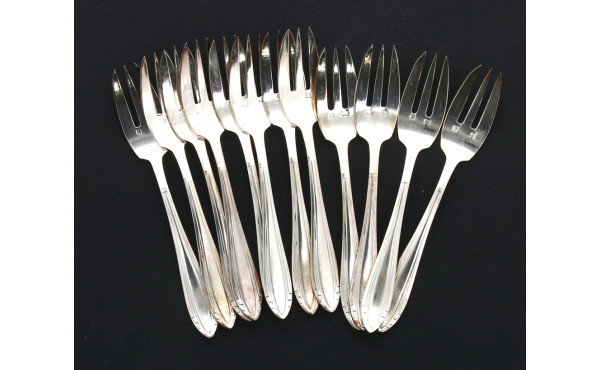Orfèvrerie Liberty - 12 fourchettes à gâ