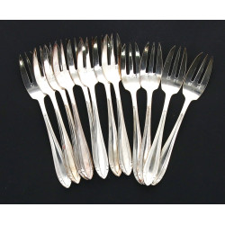 Orfèvrerie Liberty - 12 fourchettes à gâ