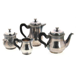 ERCUIS - Service thé café en métal argen