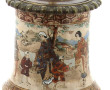 Vase japonais en céramique décor Satzuma