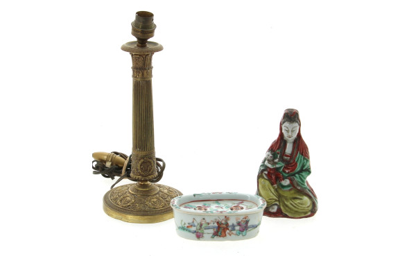 Statuette chinoise "Mère et enfant", por