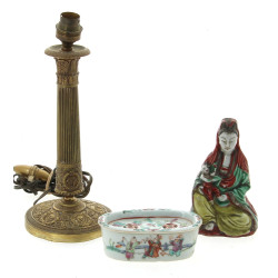 Statuette chinoise "Mère et enfant", por