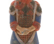 Statuette chinoise en terre cuite polych