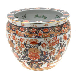 CHINE - Grand aquarium en porcelaine à d