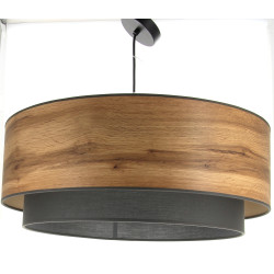 Suspension moderne à double abat-jour, l