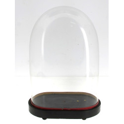 Globe ancien en verre (H 37,5 x L 26 x P