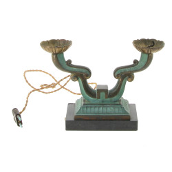 Candélabre années 40/50 en métal à patin