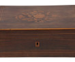 Coffret rectangulaire en placage et marq