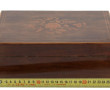 Coffret rectangulaire en placage et marq