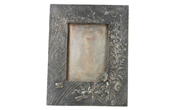 Porte-photo en bronze ou laiton argenté 