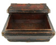Grand coffret en bois et métal, origine 