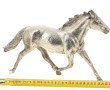 CHEVAL au trot, sujet en métal argenté, 