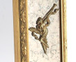 Miroir à parecloses, encadrement doré, d