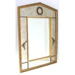 Miroir à parecloses, encadrement doré, d
