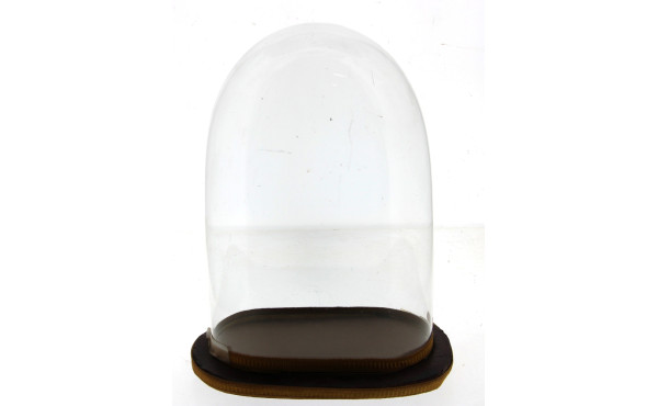 Globe ancien en verre (H 35,5 x L 24,5 x