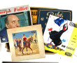 Carton de disques différents formats et 