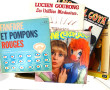 Carton de disques différents formats et 