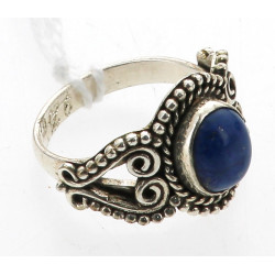Bague argent 925ème sertie d'un lapis la
