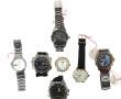 Lot de 7 montres et boîtiers de montre d