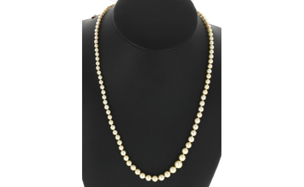 Collier de perles de culture en chute, f