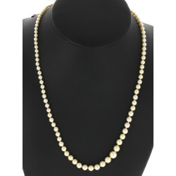 Collier de perles de culture en chute, f