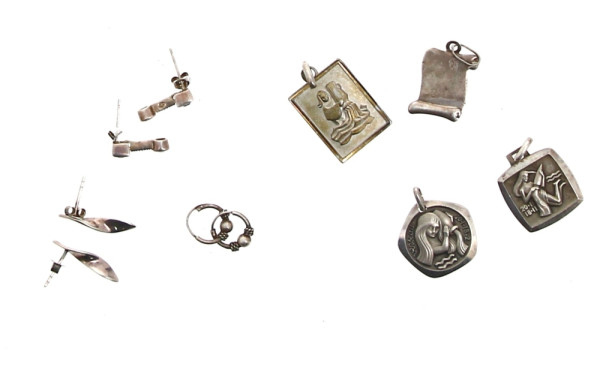 Lot de 3 paires de BO en argent et de 4 