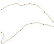 Collier accidenté en or jaune 18 carats,