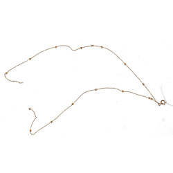 Collier accidenté en or jaune 18 carats,