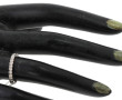 Alliance en or gris 18 carats, poinçon t