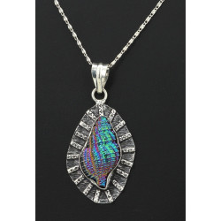 Pendentif en argent 925ème et coquillage
